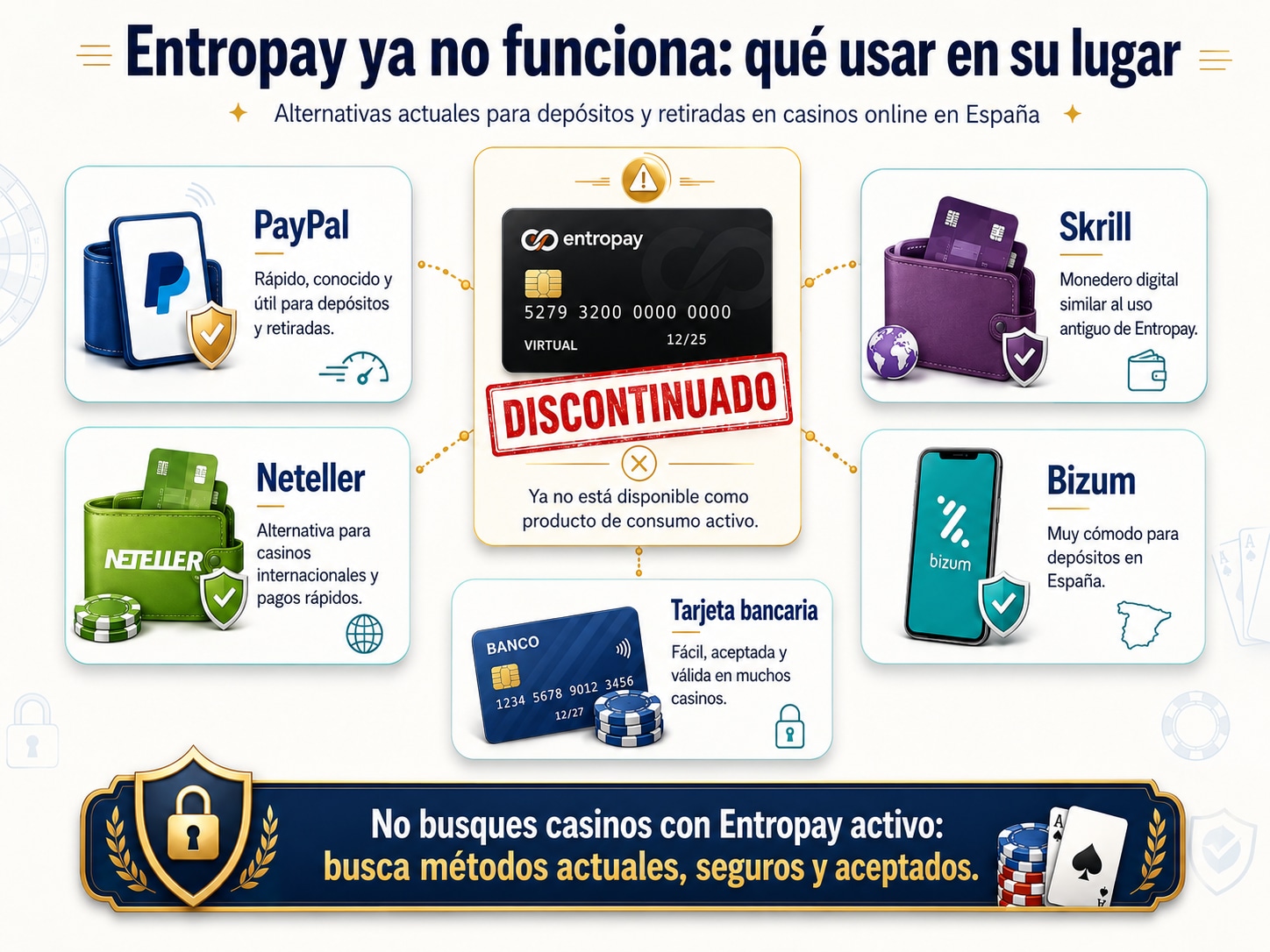 Casinos que Aceptan Entropay 2026